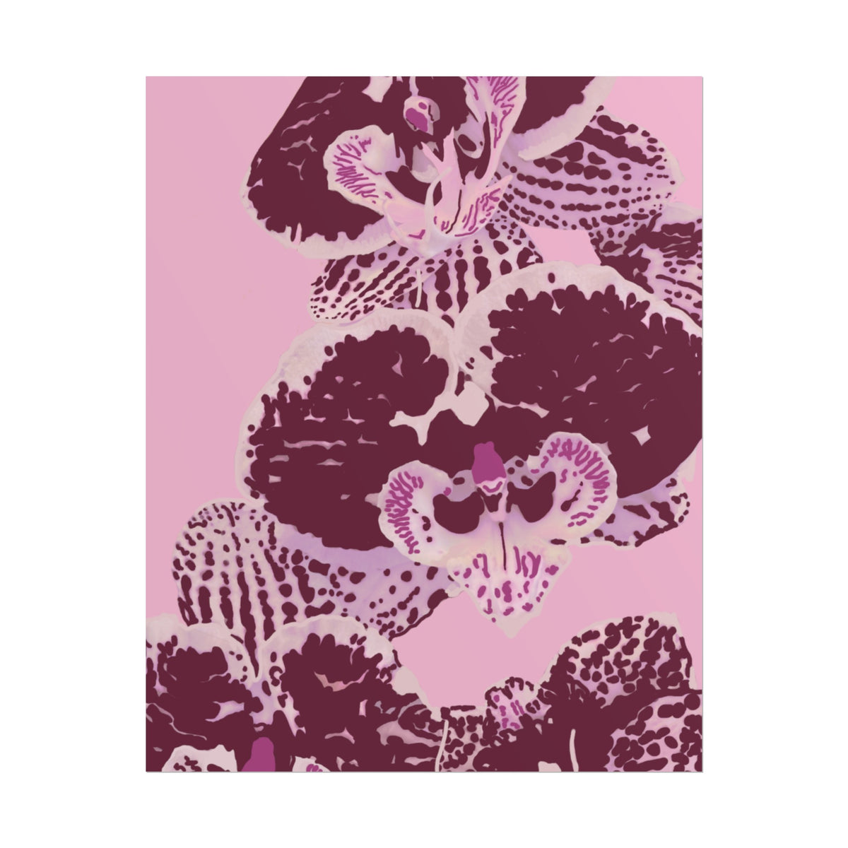 PURPLE ORCHIDS PRINT