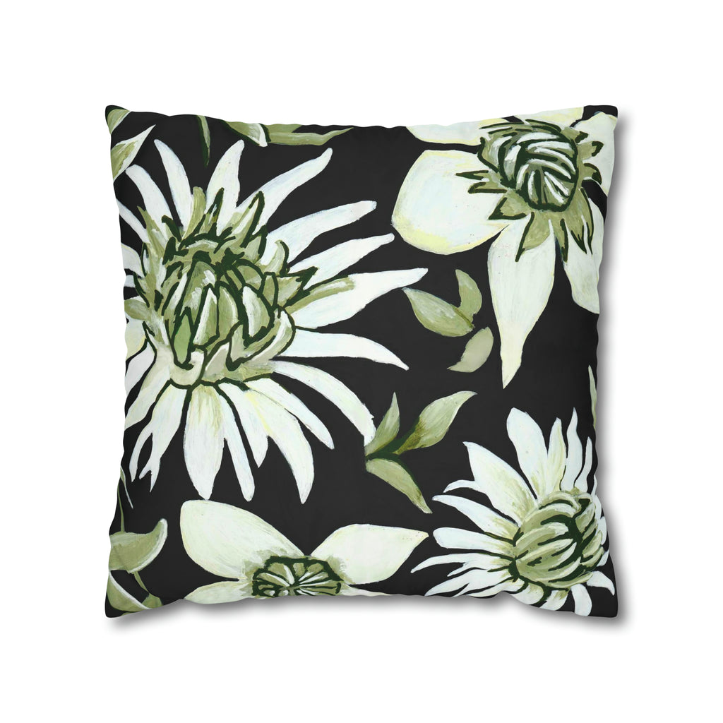 GREEN FLOWERS PILLOWCASE