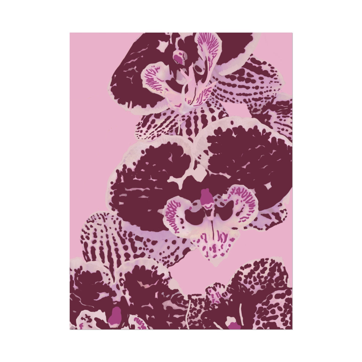 PURPLE ORCHIDS PRINT