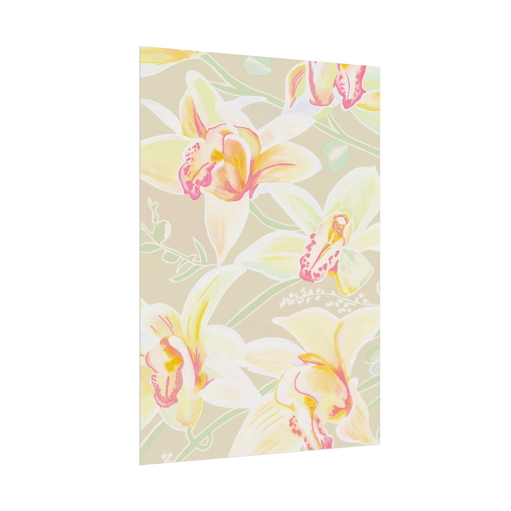 BABY YELLOW ORCHIDS PRINT