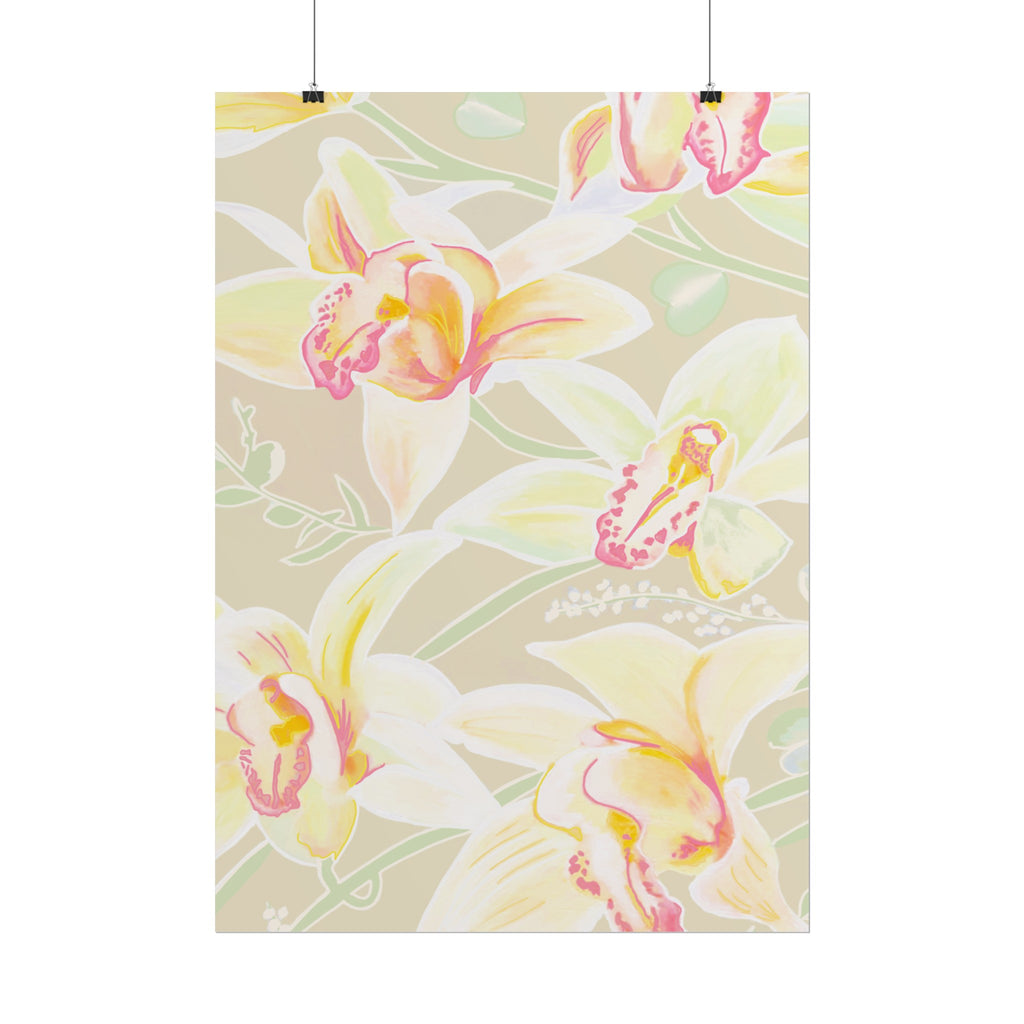 BABY YELLOW ORCHIDS PRINT