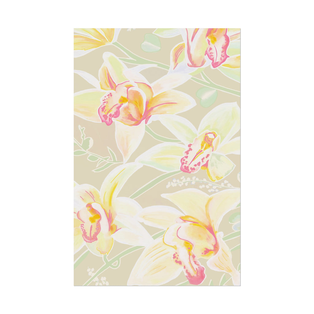 BABY YELLOW ORCHIDS PRINT