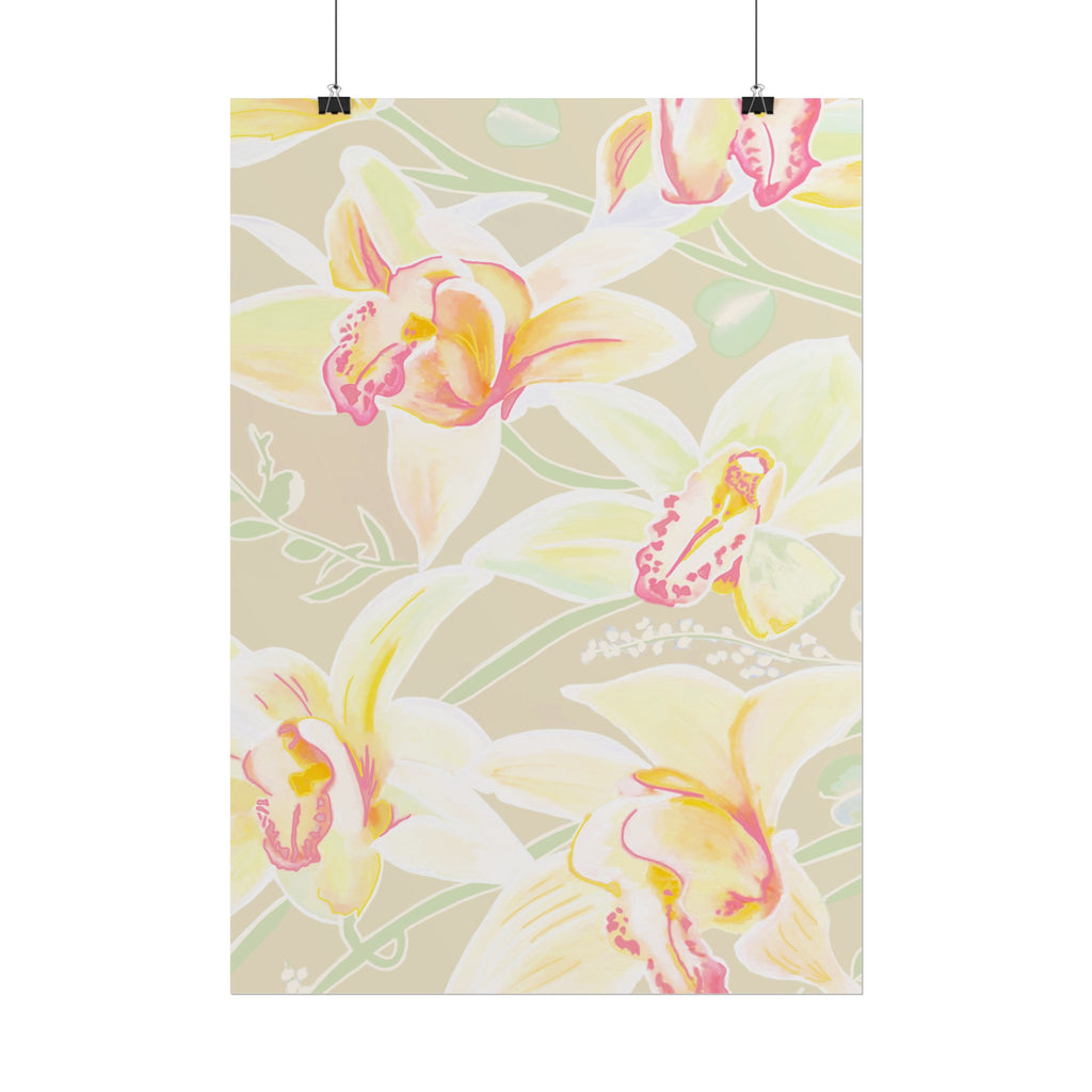 BABY YELLOW ORCHIDS PRINT