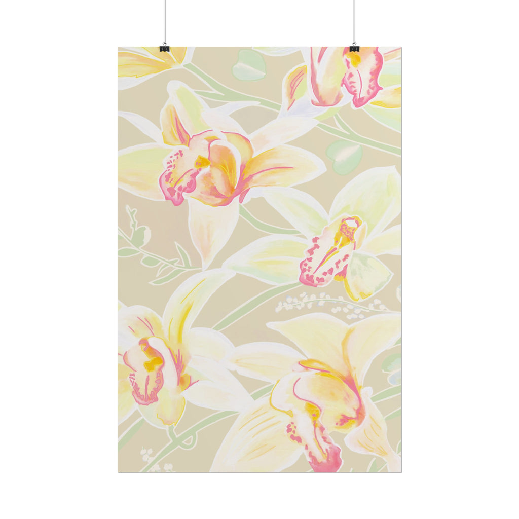 BABY YELLOW ORCHIDS PRINT
