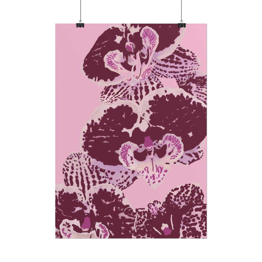 PURPLE ORCHIDS PRINT