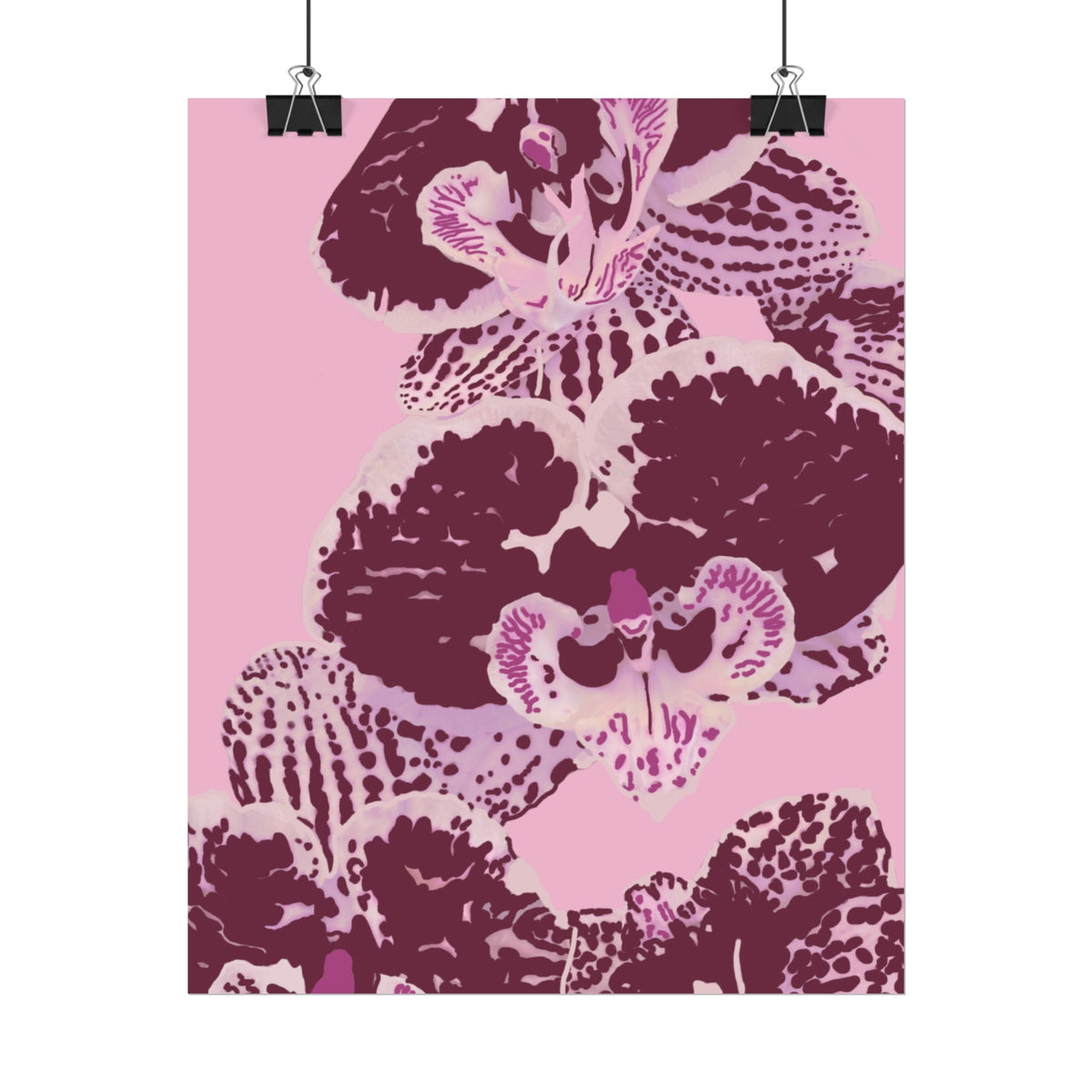 PURPLE ORCHIDS PRINT