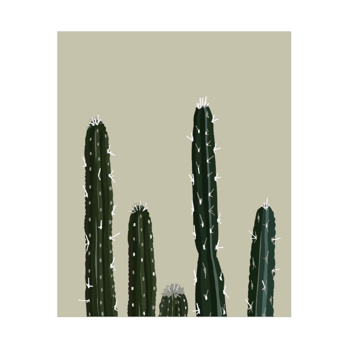 CACTUS CREAM PRINT