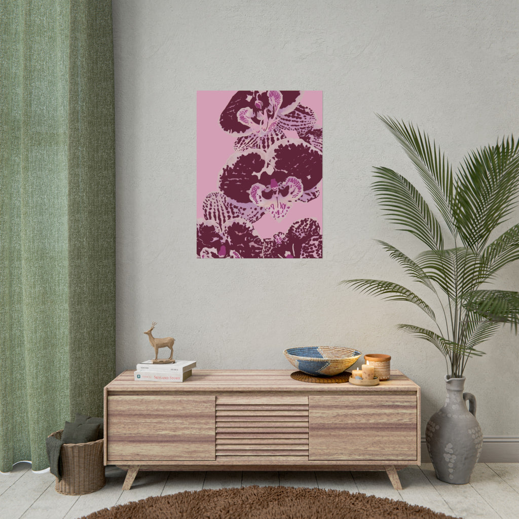 PURPLE ORCHIDS PRINT
