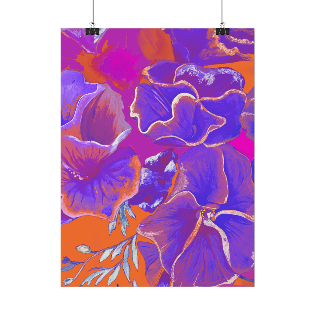 SUNSET FLOWERS PRINT