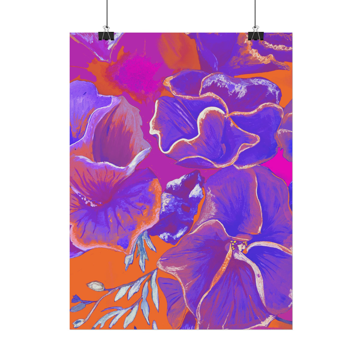 SUNSET FLOWERS PRINT