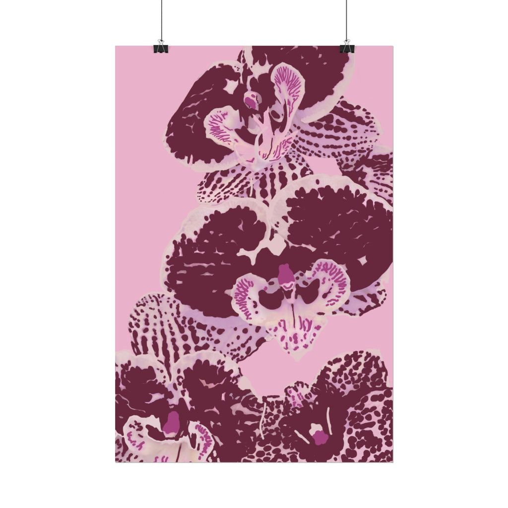 PURPLE ORCHIDS PRINT