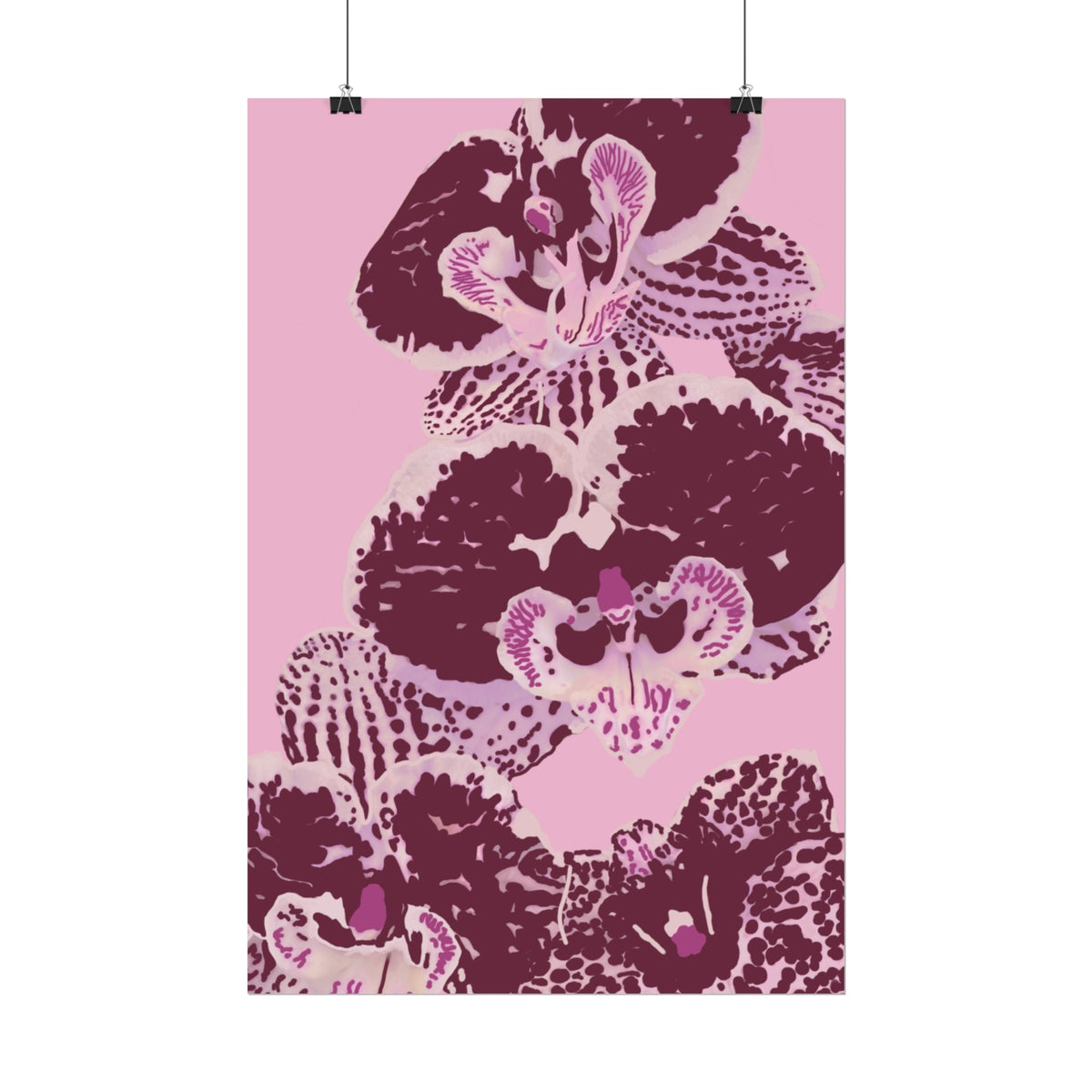PURPLE ORCHIDS PRINT