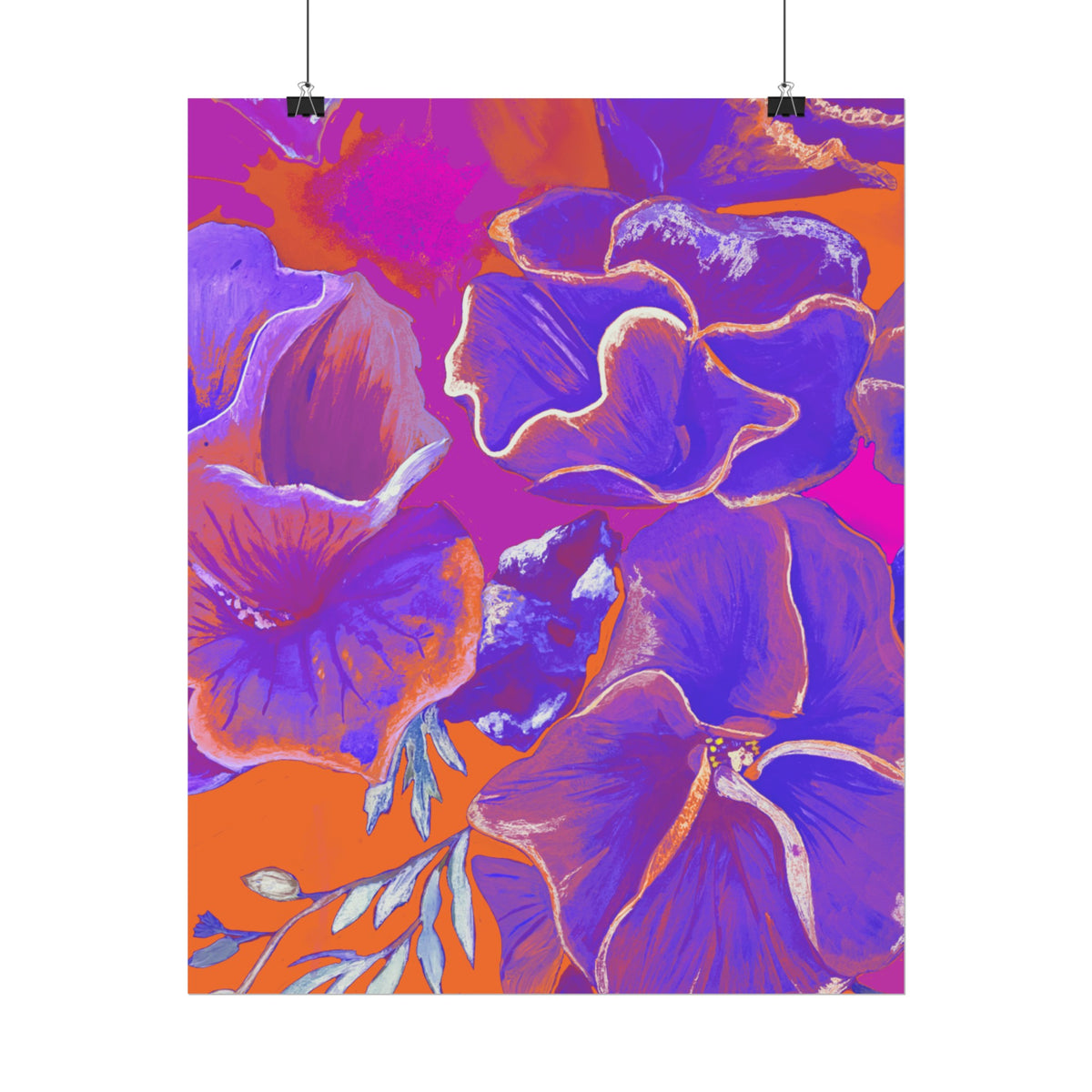 SUNSET FLOWERS PRINT