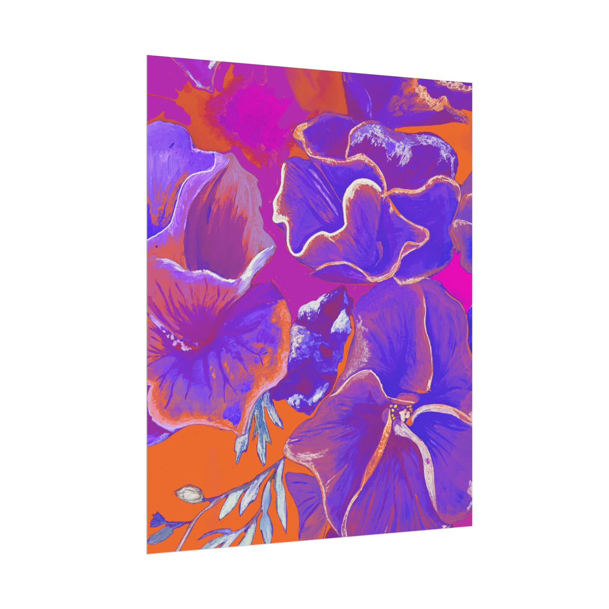 SUNSET FLOWERS PRINT