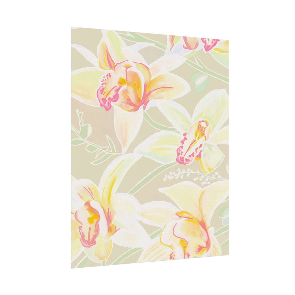 BABY YELLOW ORCHIDS PRINT