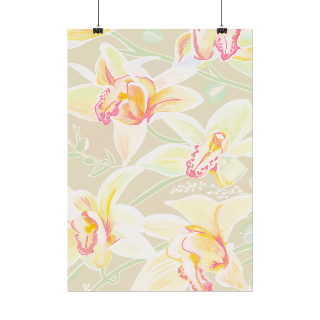 BABY YELLOW ORCHIDS PRINT