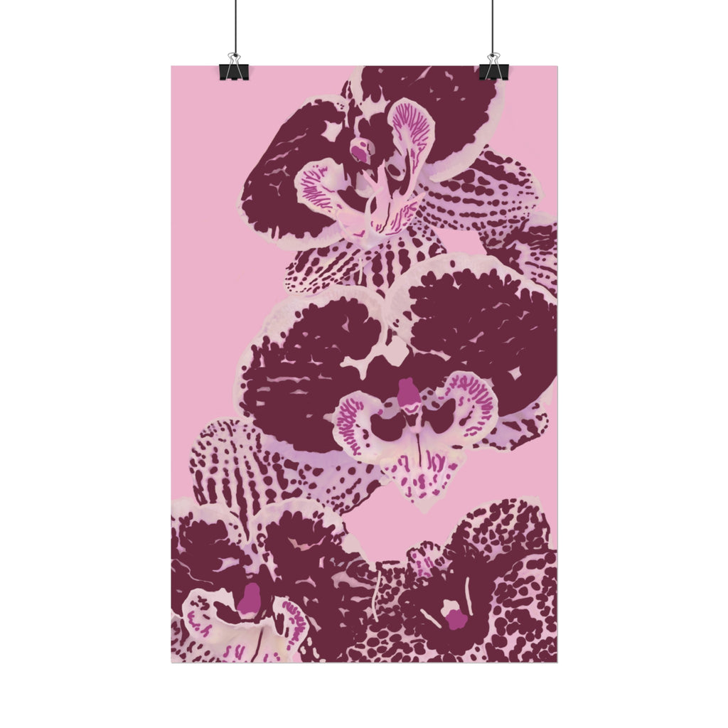 PURPLE ORCHIDS PRINT