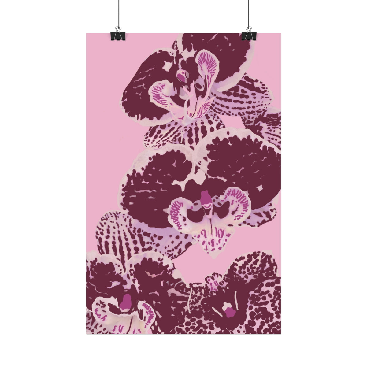 PURPLE ORCHIDS PRINT