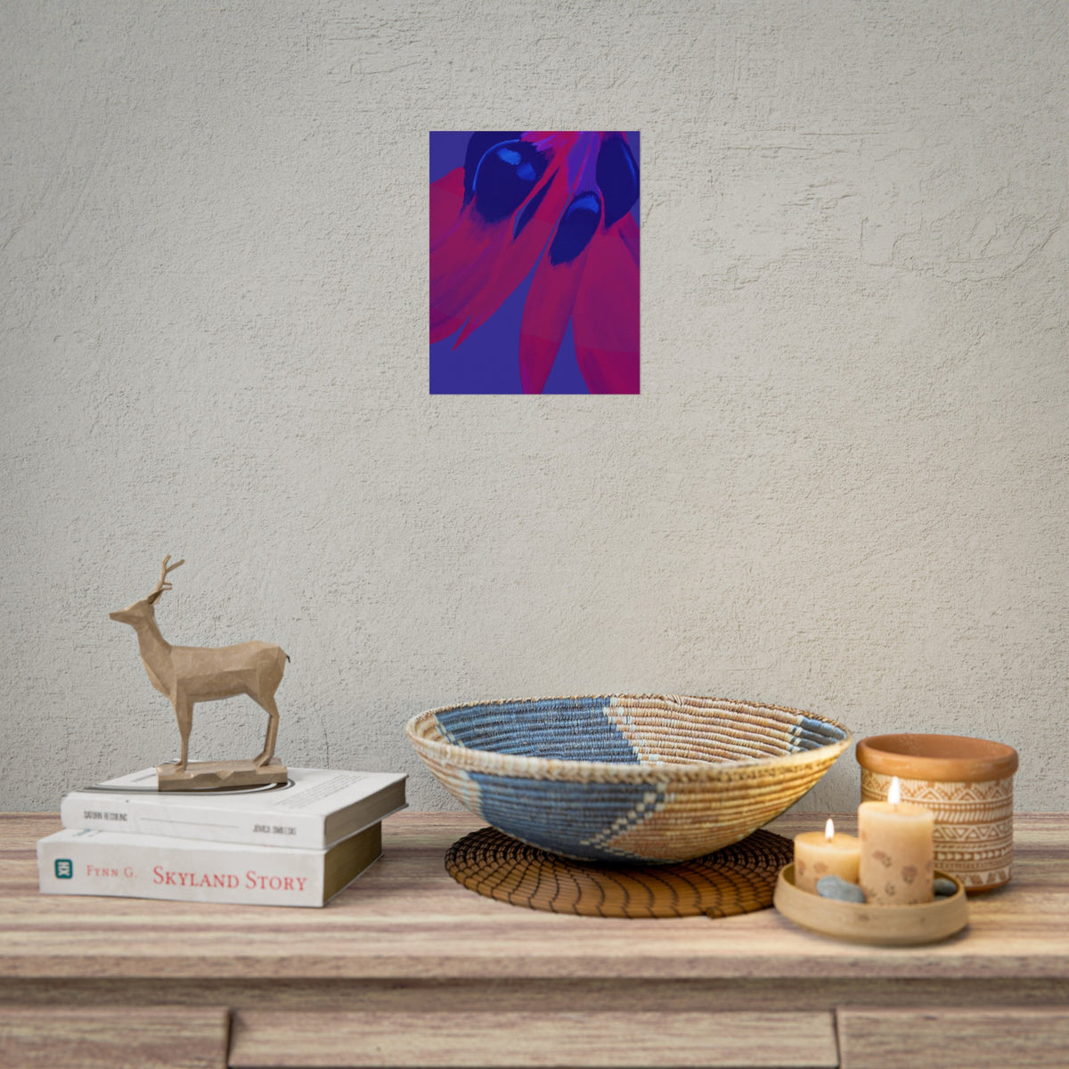 SUNSET DESERT PEA PRINT