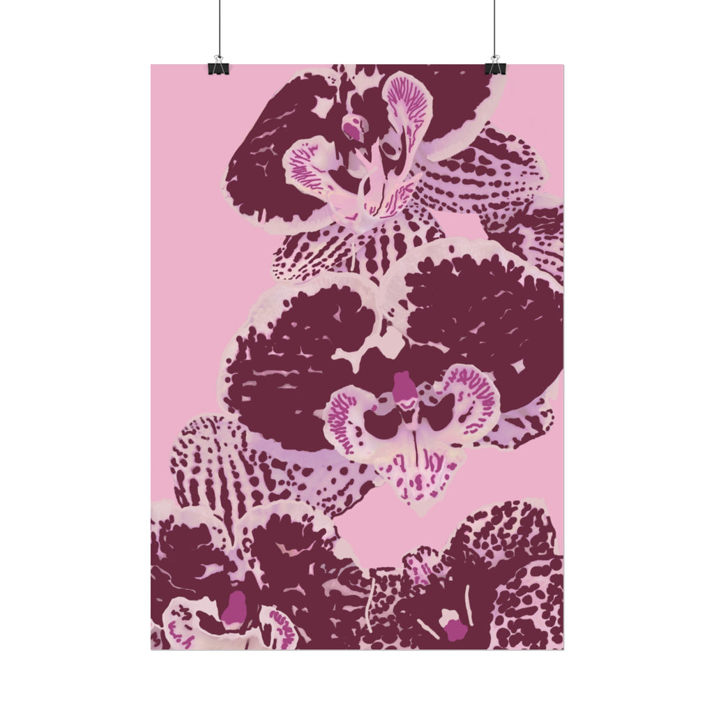 PURPLE ORCHIDS PRINT