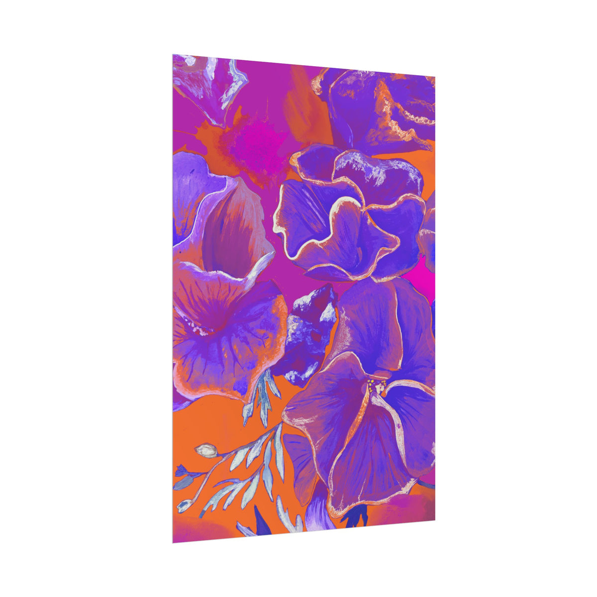 SUNSET FLOWERS PRINT