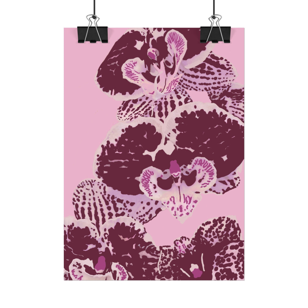 PURPLE ORCHIDS PRINT