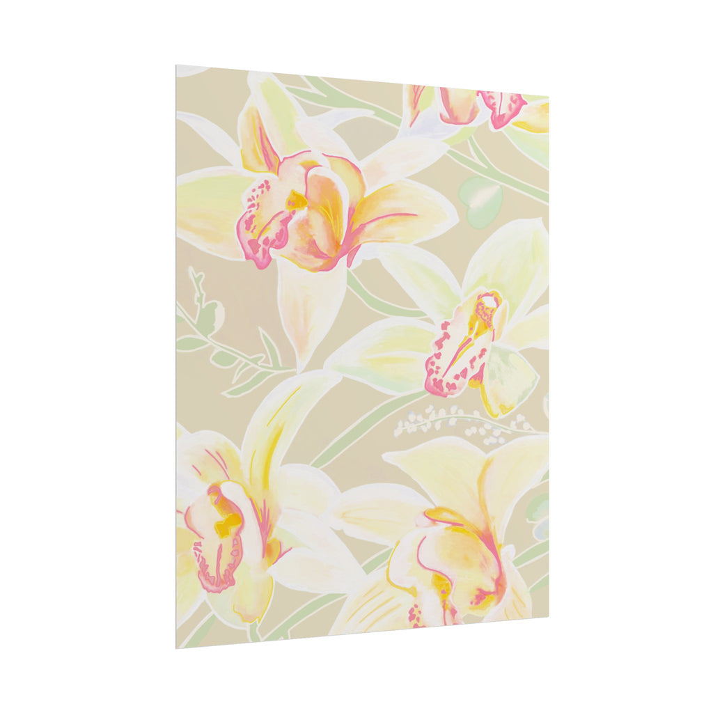 BABY YELLOW ORCHIDS PRINT