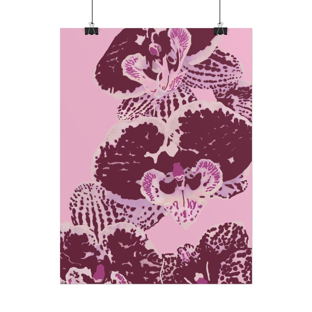 PURPLE ORCHIDS PRINT