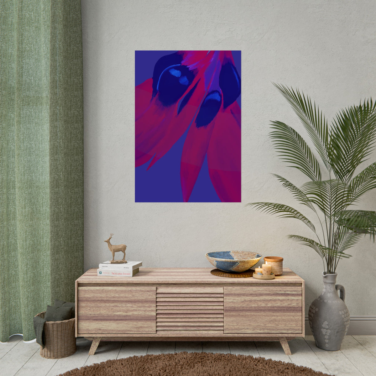 SUNSET DESERT PEA PRINT