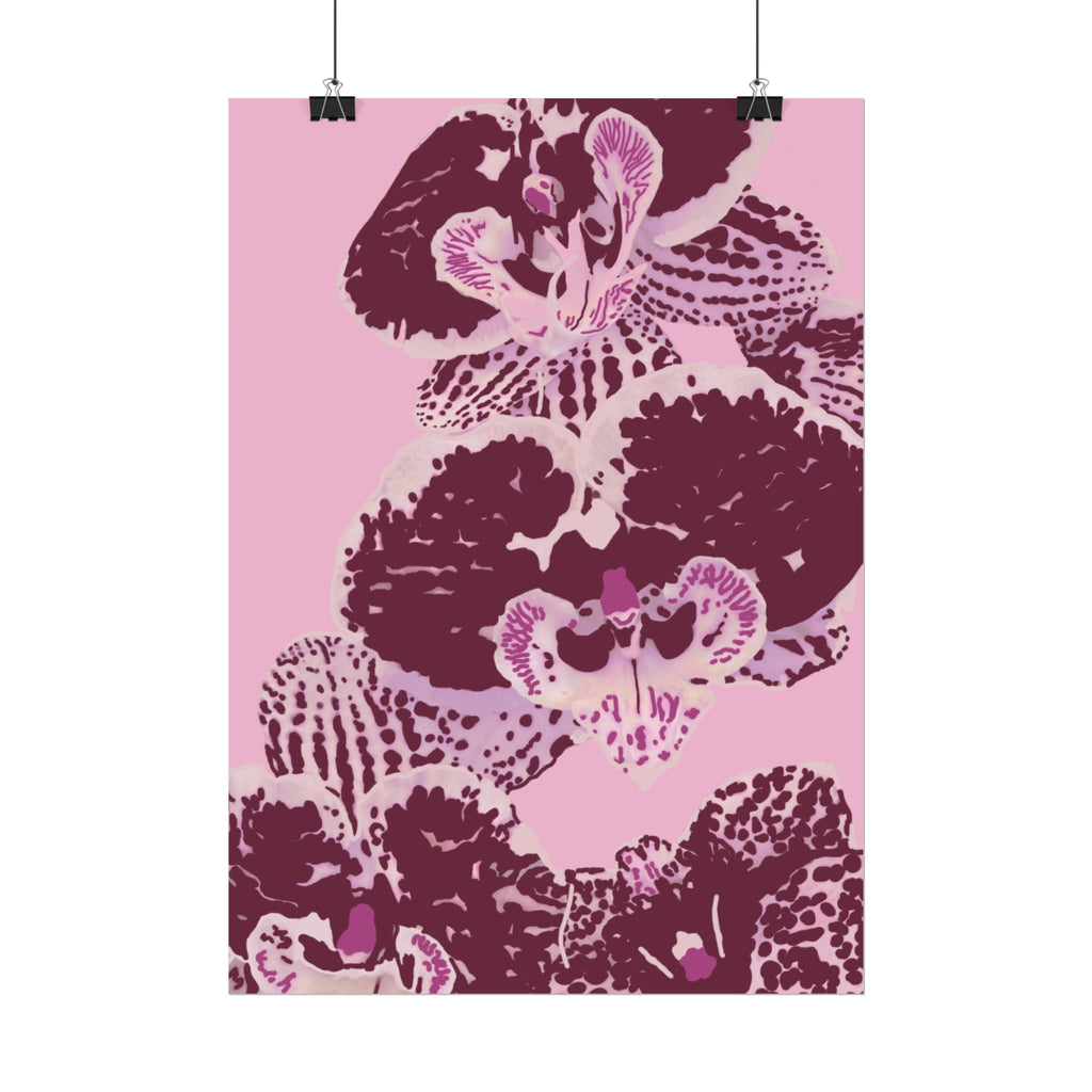 PURPLE ORCHIDS PRINT