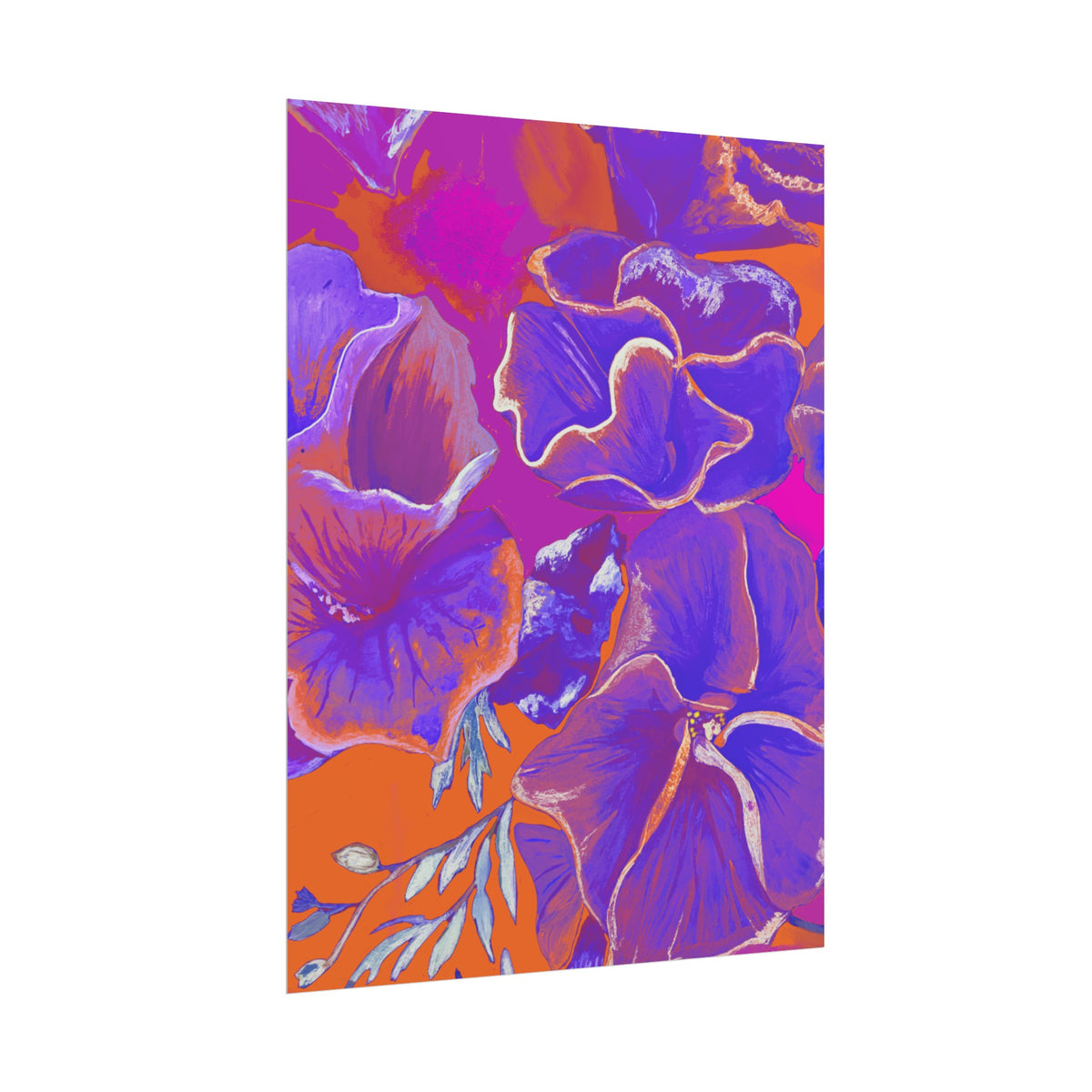 SUNSET FLOWERS PRINT