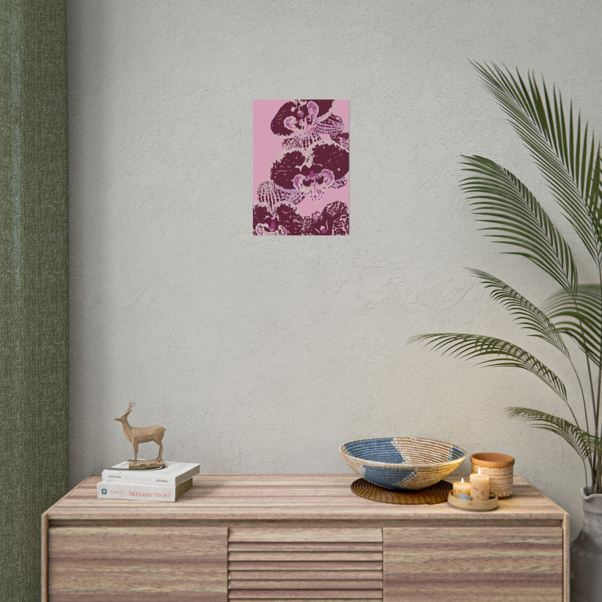 PURPLE ORCHIDS PRINT