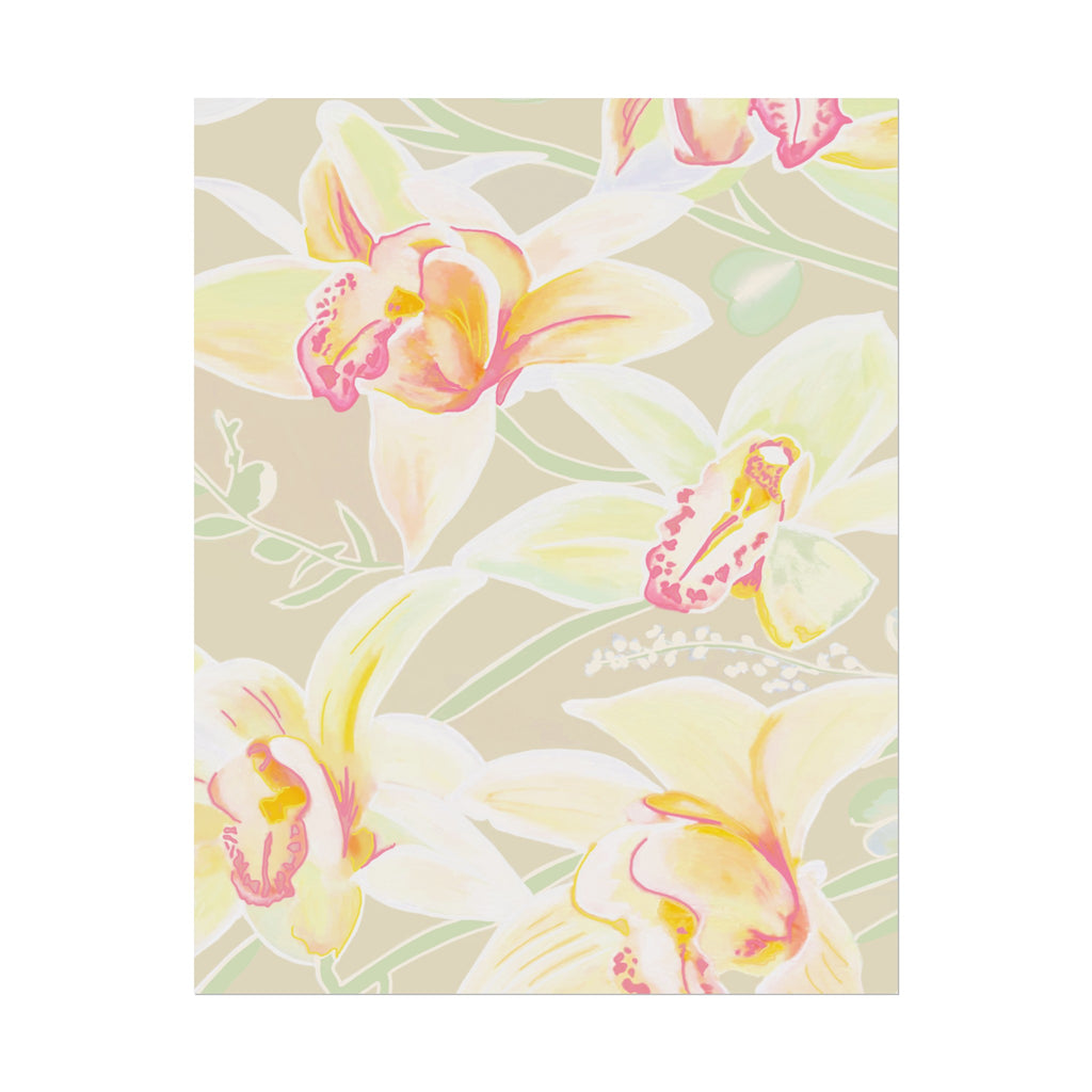 BABY YELLOW ORCHIDS PRINT