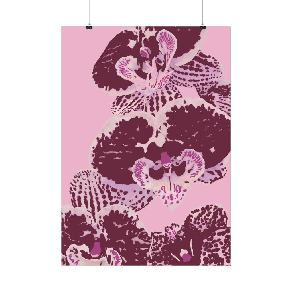 PURPLE ORCHIDS PRINT