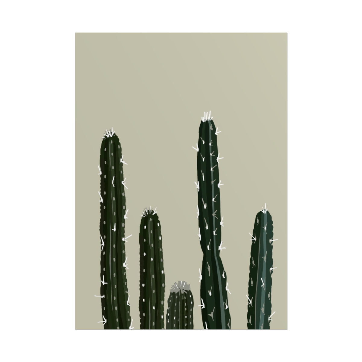 CACTUS CREAM PRINT
