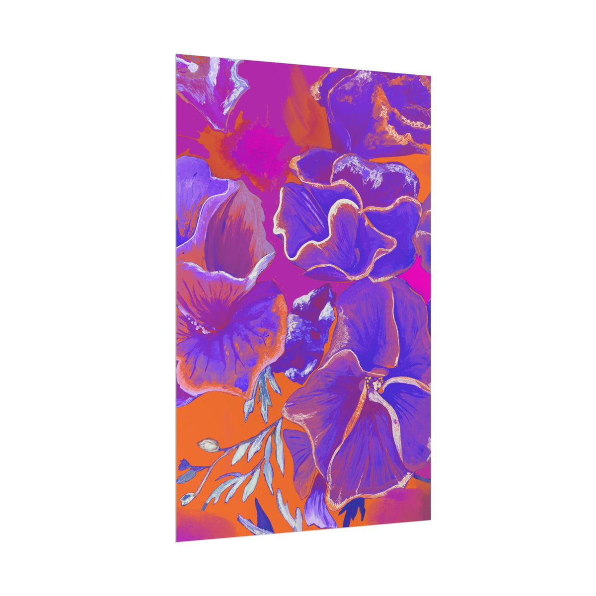 SUNSET FLOWERS PRINT