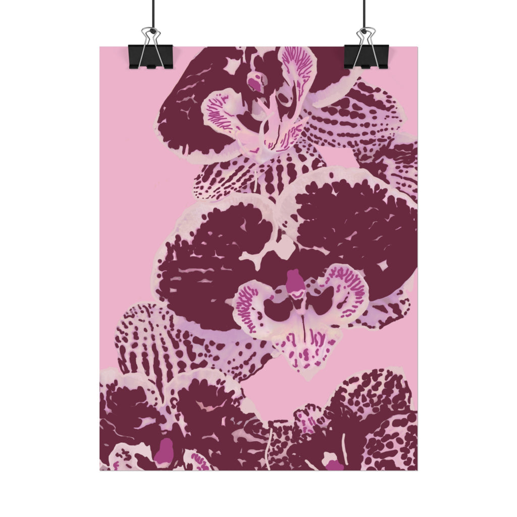 PURPLE ORCHIDS PRINT