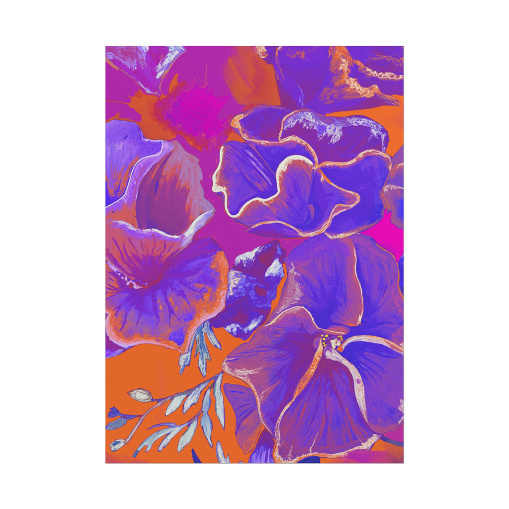 SUNSET FLOWERS PRINT