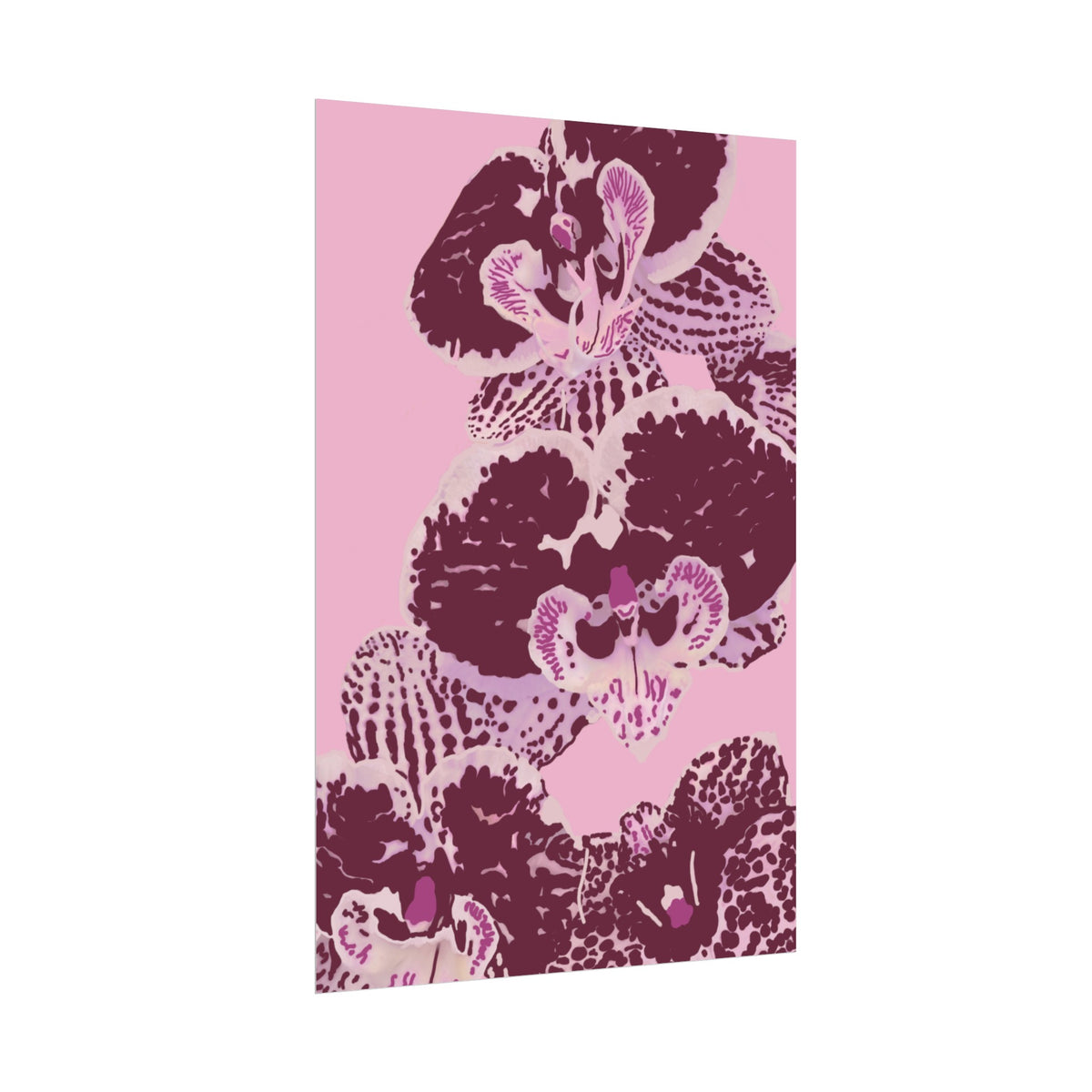 PURPLE ORCHIDS PRINT