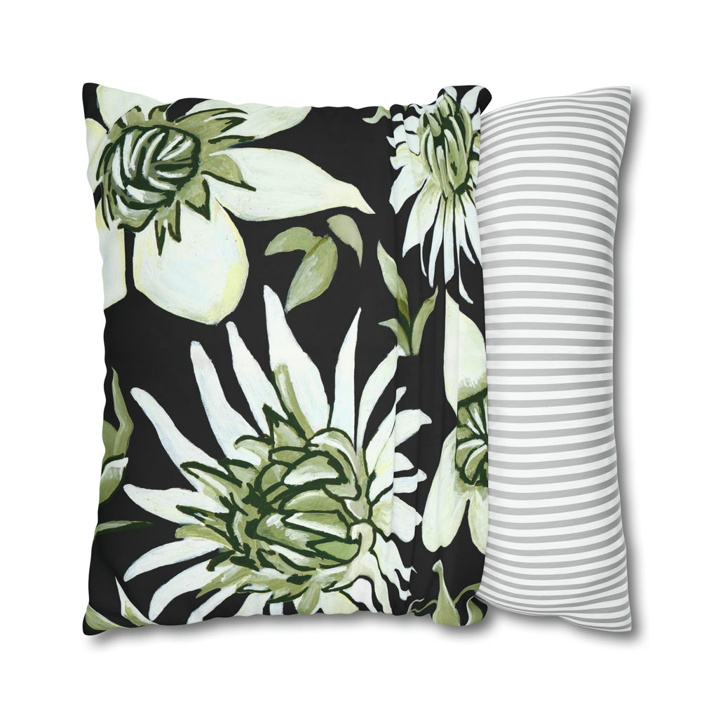 GREEN FLOWERS PILLOWCASE