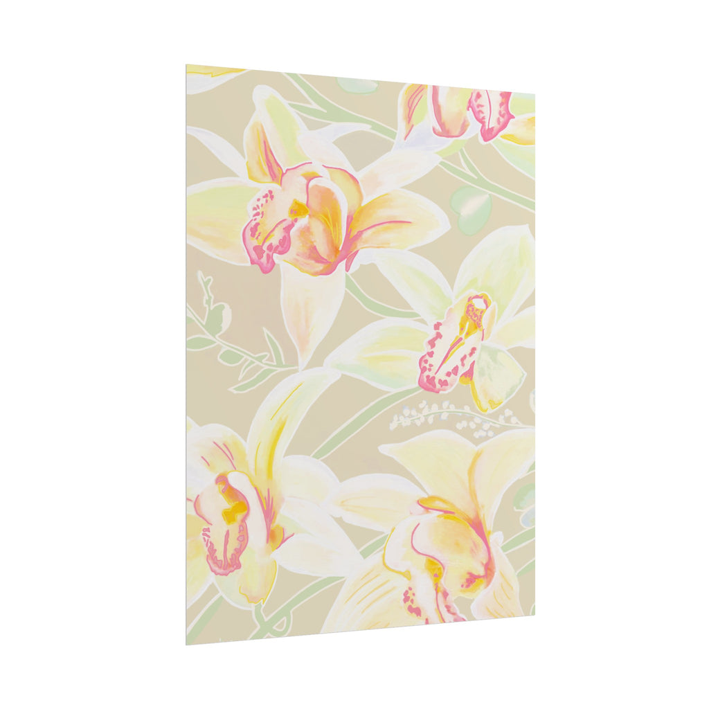 BABY YELLOW ORCHIDS PRINT