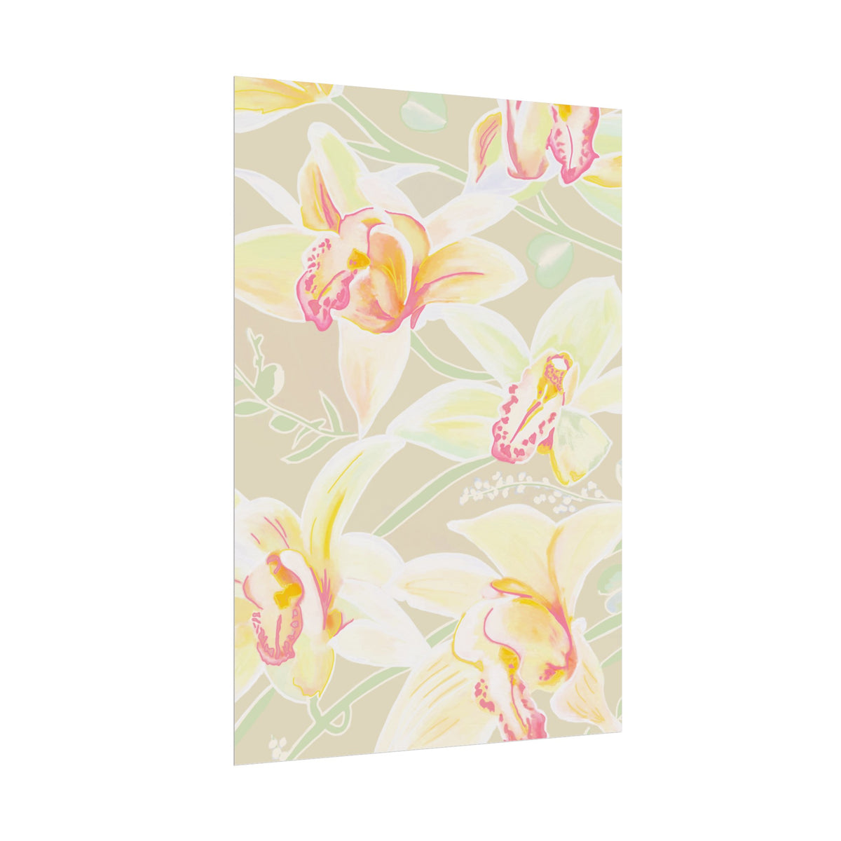 BABY YELLOW ORCHIDS PRINT