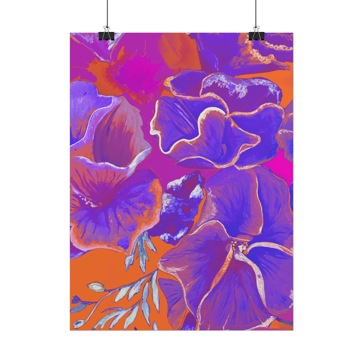 SUNSET FLOWERS PRINT