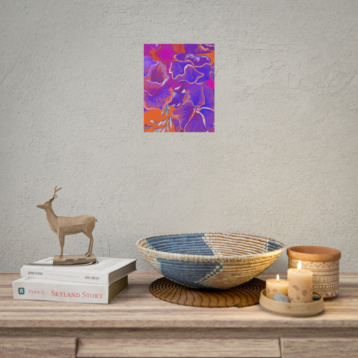 SUNSET FLOWERS PRINT