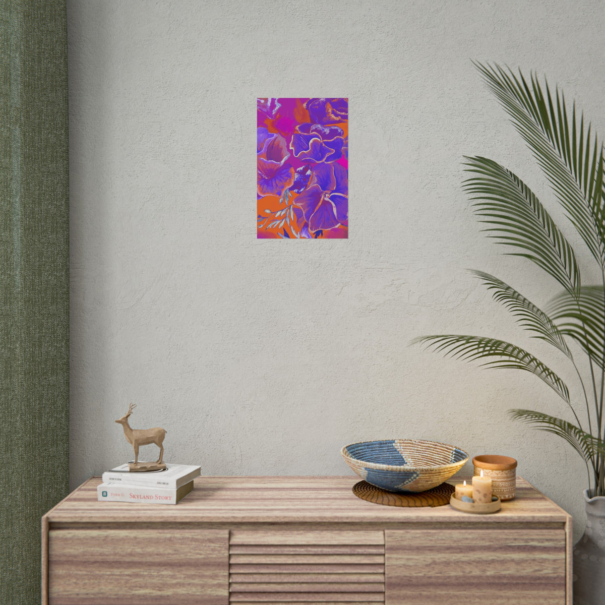SUNSET FLOWERS PRINT