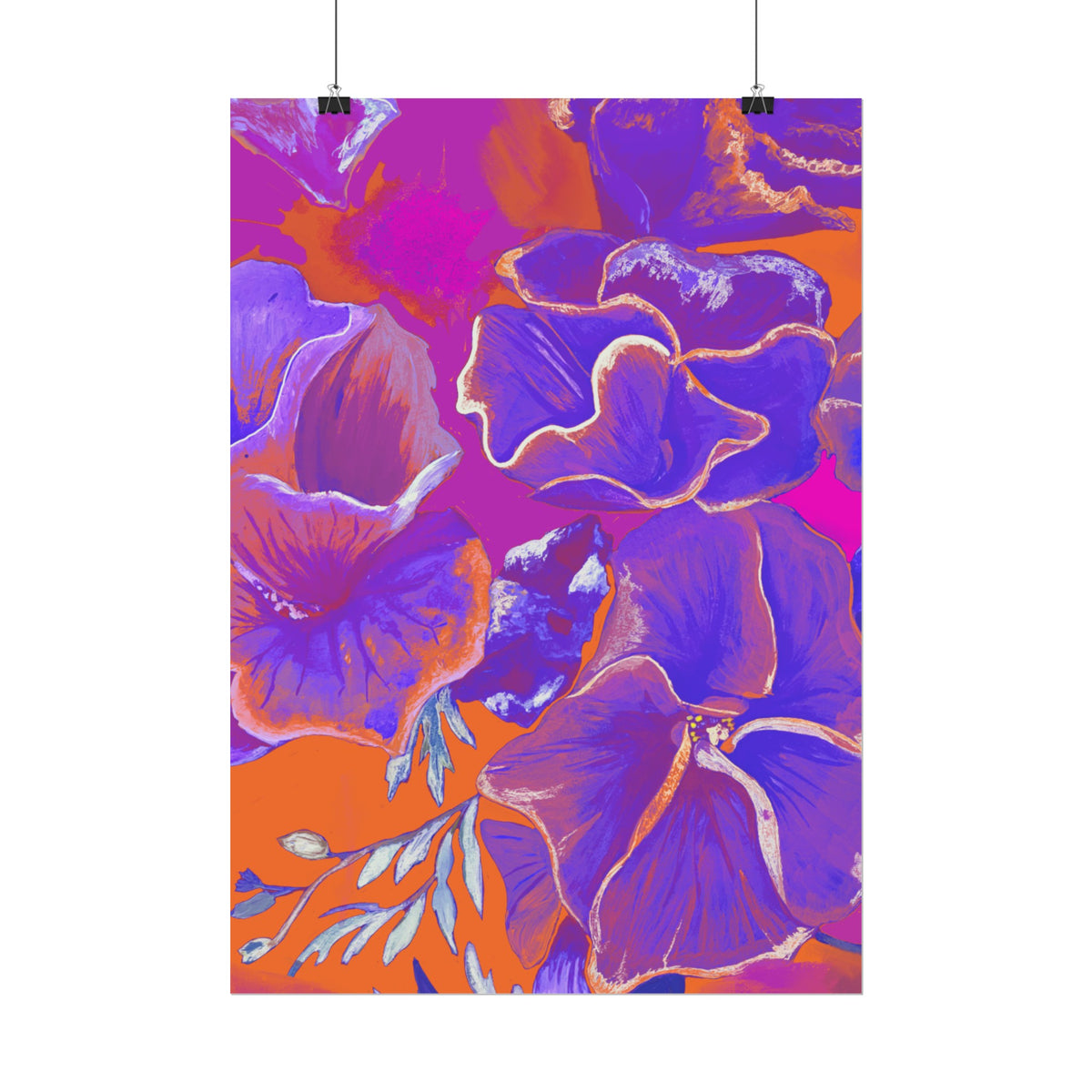 SUNSET FLOWERS PRINT