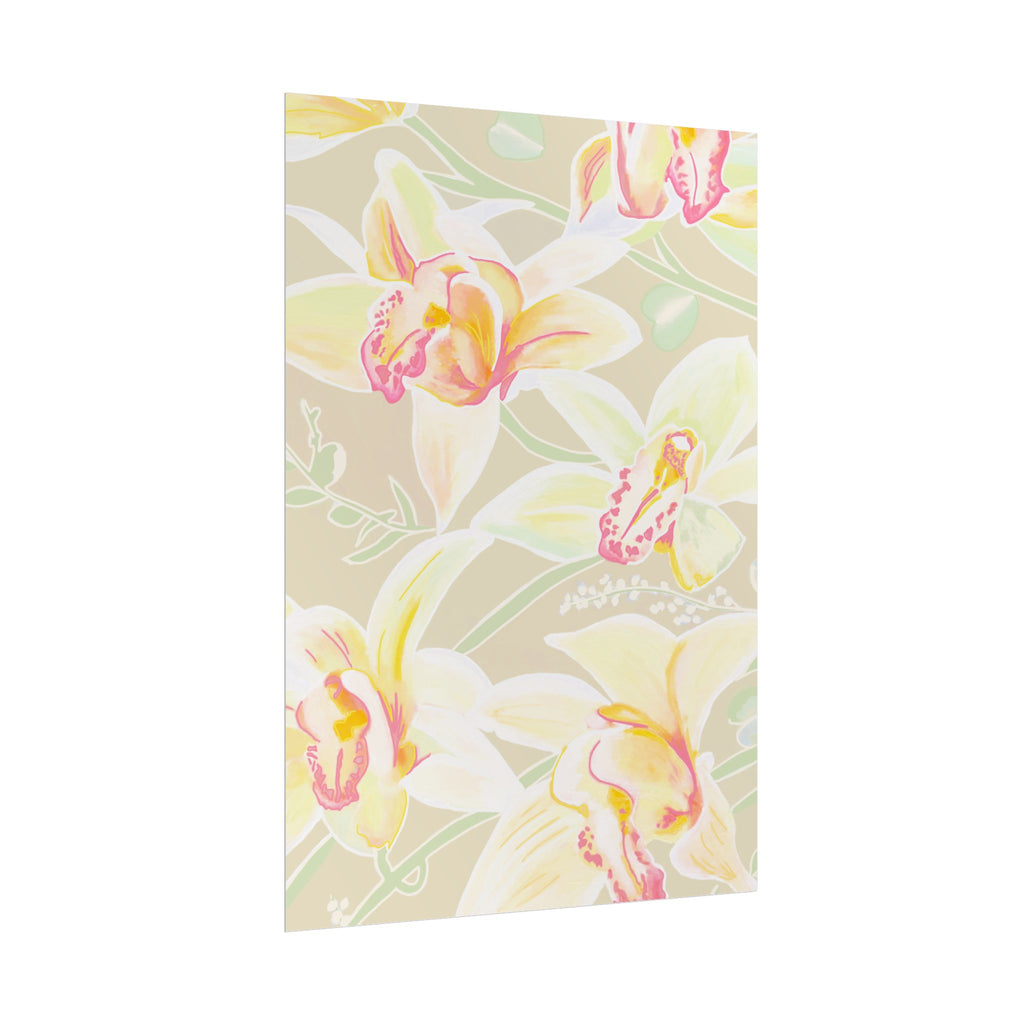 BABY YELLOW ORCHIDS PRINT