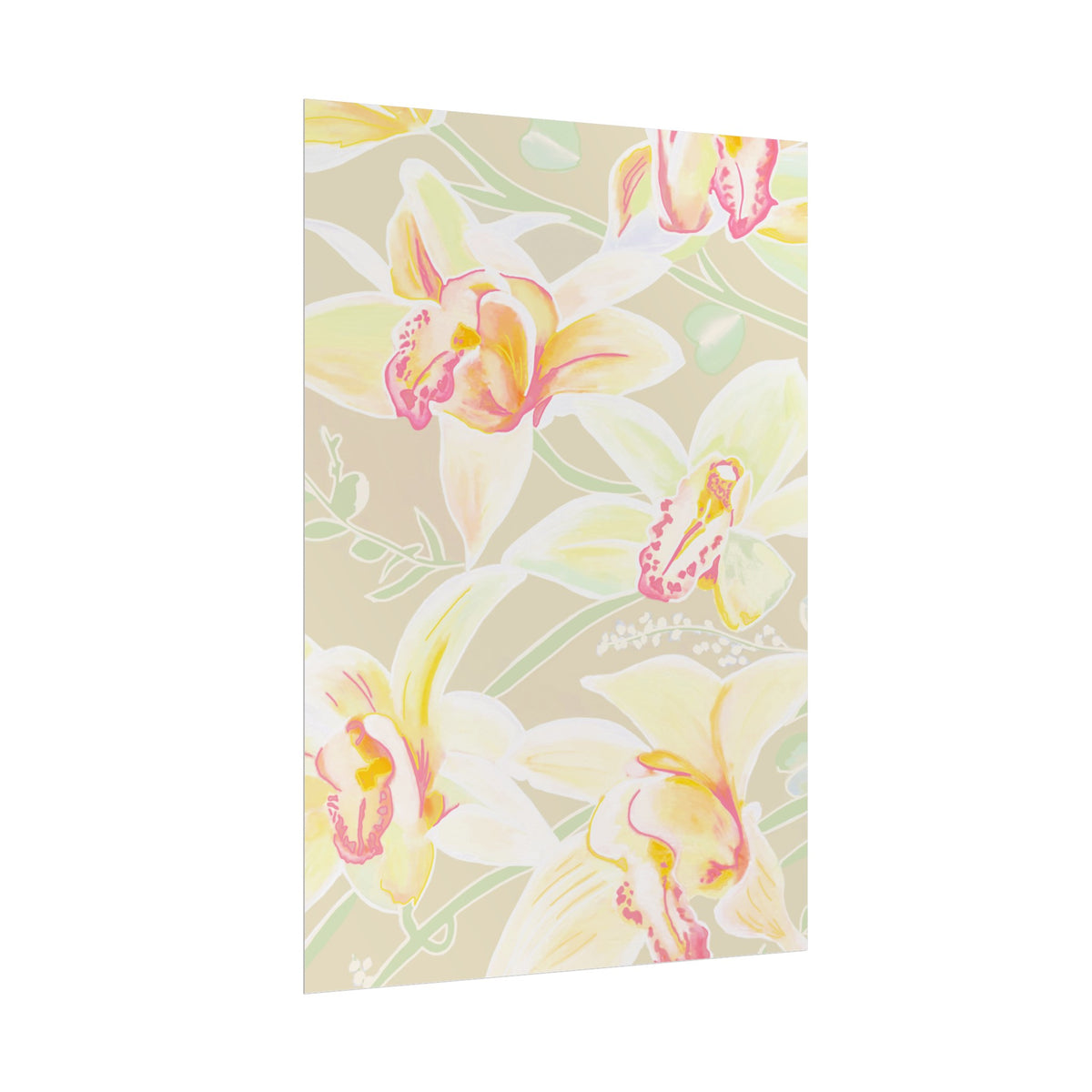 BABY YELLOW ORCHIDS PRINT