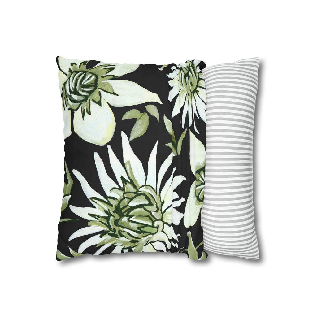 GREEN FLOWERS PILLOWCASE