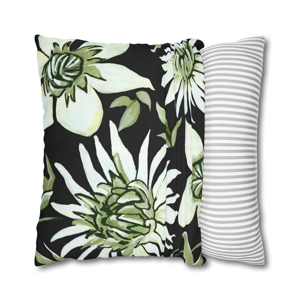 GREEN FLOWERS PILLOWCASE